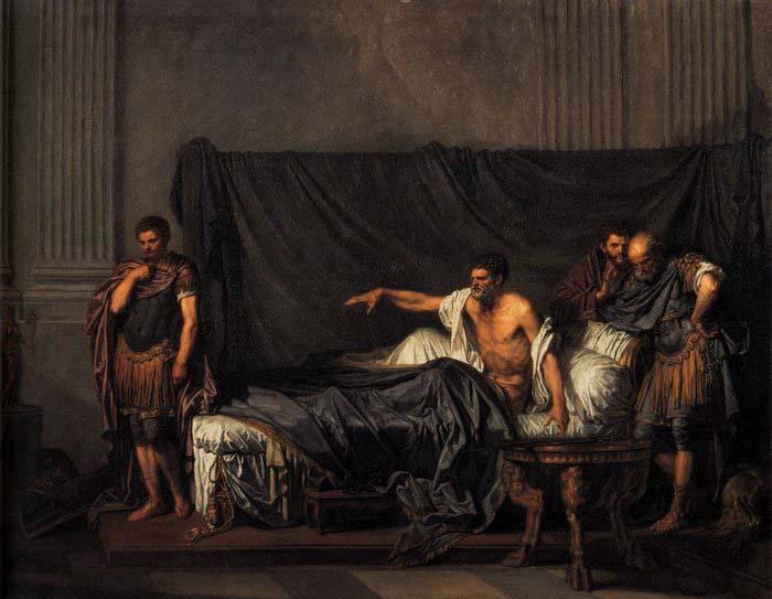 Jean Baptiste Greuze Septimius Severus and Caracalla oil painting image